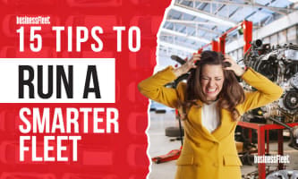 Frustrated women in front of maintenance shop with 15 Tips to Run a Smarter Fleet from Business Fleet