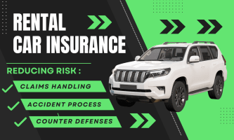 A white Jeep Cherokee juxtaposed against a white, green, and black graphical headline and text display.