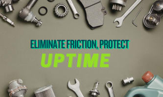 Graphic with text and a border of mechanics tools and car parts.