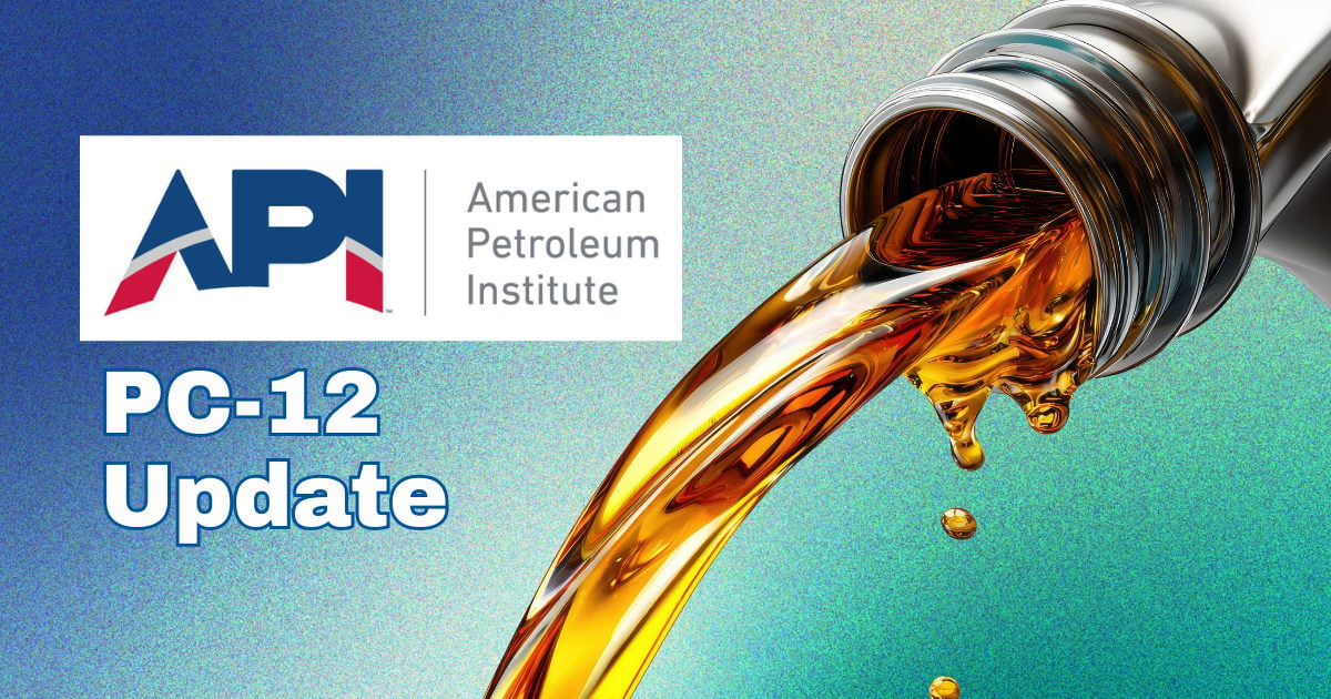 Api Management Menu American Petroleum Institute Updates the Advancement of API PC-12 ...