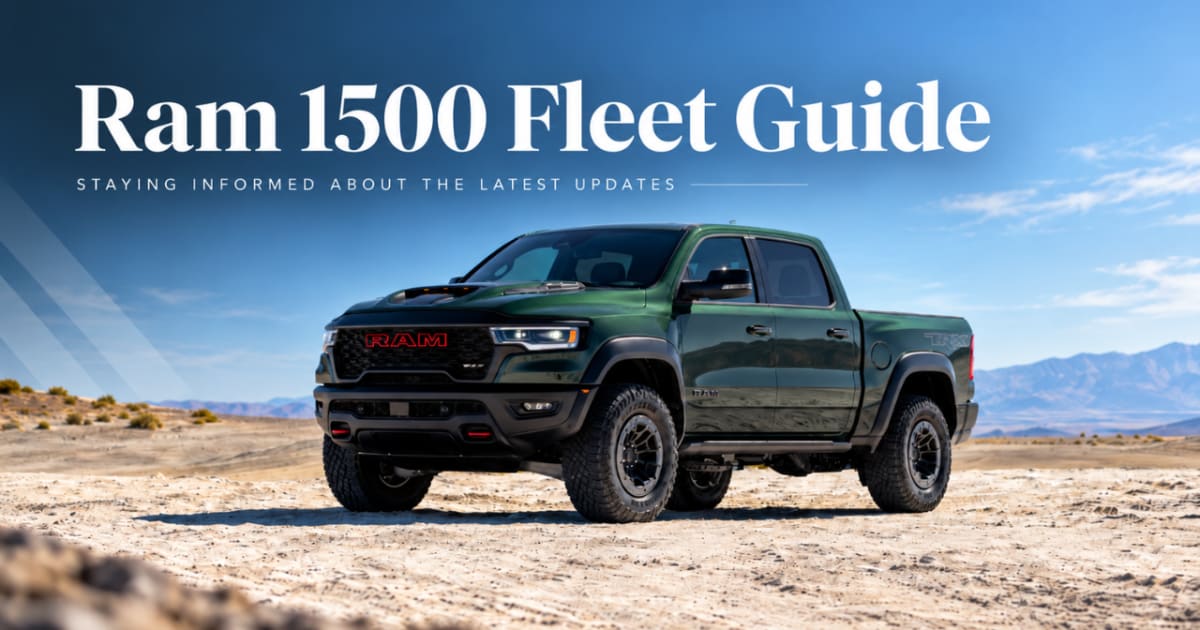 Ram 1500 Fleet Guide Specs, Capability and 2027 Model-Year Updates