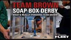 Photo of Team Brown building soap box derby