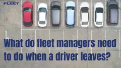blue text over top of the top view of cars in a parking lot
