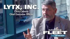 Single shot of CEO being interviewed in title card