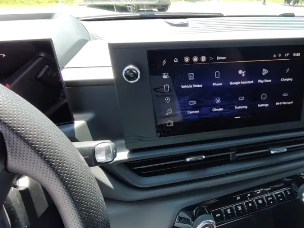 Large infotainment center.