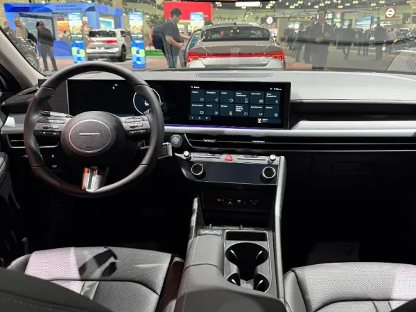 Hyundai interior car shot LA Auto Show