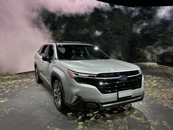 Photo of Subaru Forester display at 2024 LA Auto Show.