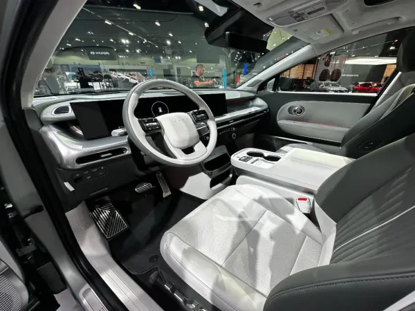 Photo of interior if Hyundai Ioniq 9 interior at 2024 LA Auto Show.