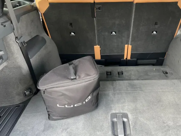 Full truck space from rear.