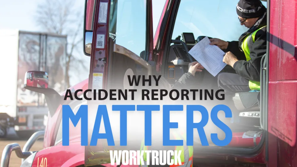 Large truck with why accident reporting matters