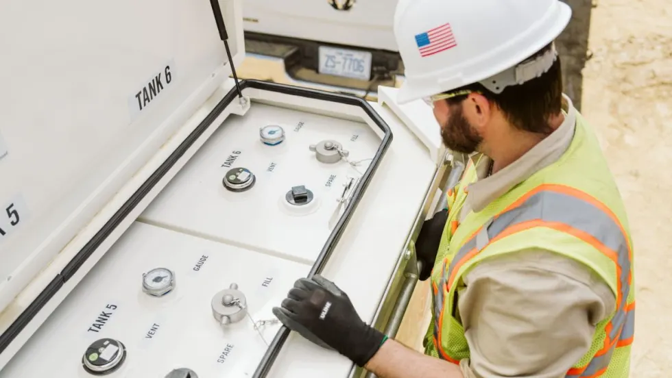 A fleet driver operating the multicube