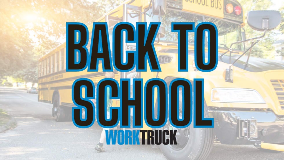 School bus background with BACK TO SCHOOL