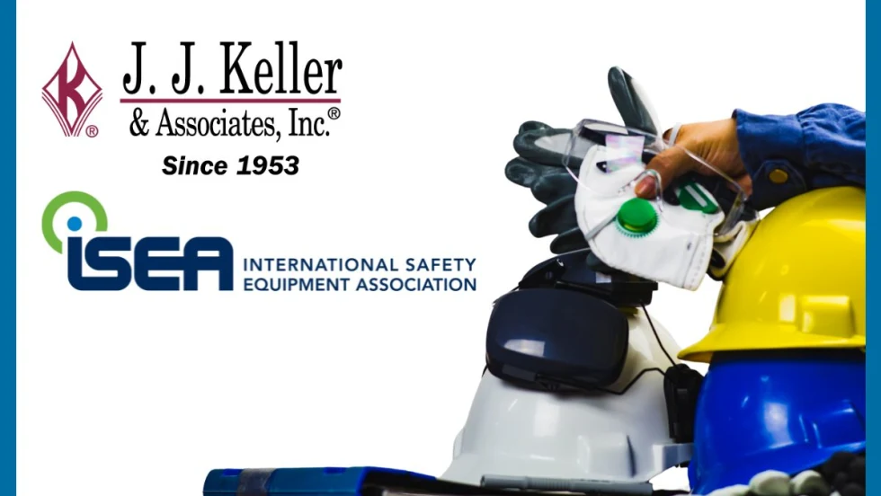 Visual identity of J Keller International Safety Association, highlighting its mission to enhance safety and compliance globally.