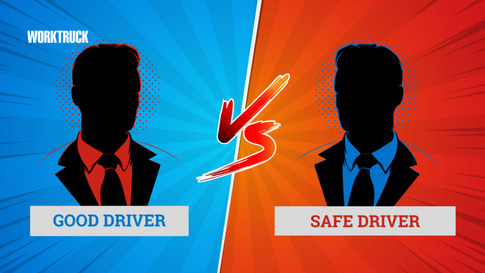 Good Driver vs Bad driver with silhouttes on comic background