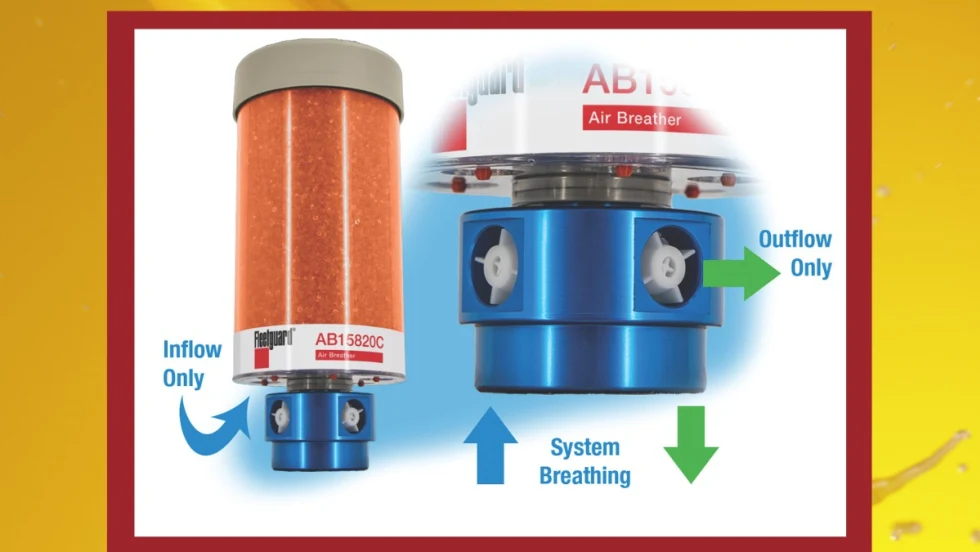 Air filtration illustration for bulk fluid storage tanks