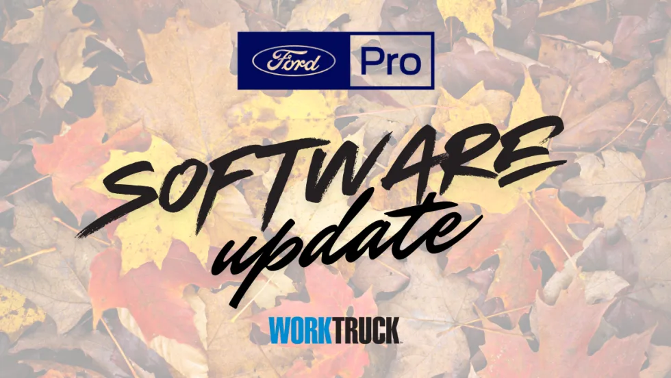 Ford Pro Software Update October 2024