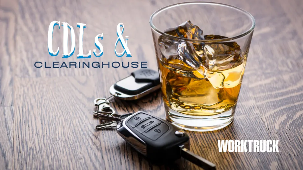 CDLs & Clearinghouse witha drink and car keys.