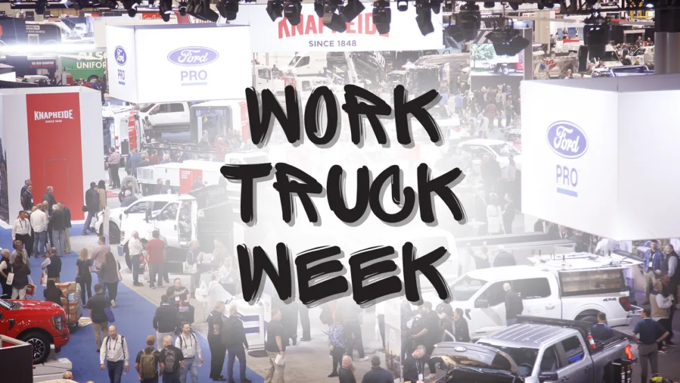 Work Truck Week 2025 busy show floor