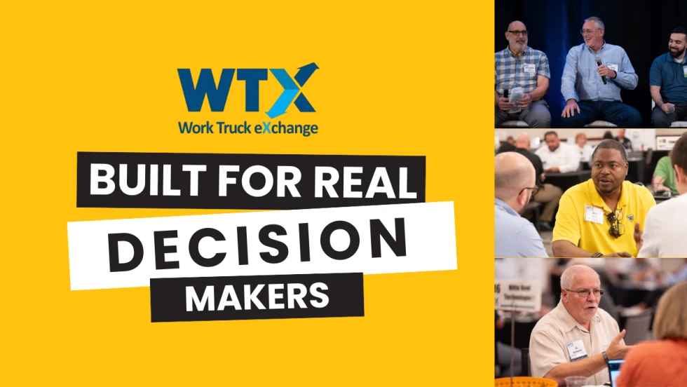 WTX: Built for Real Decision Makers with three networking photos