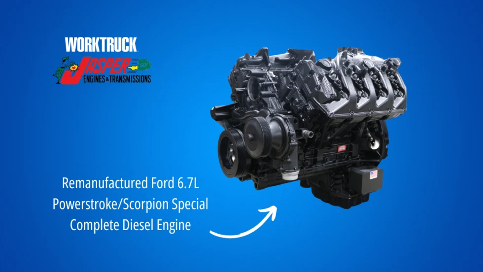 JASPER's remanufactured Ford 6.7L Powerstroke/Scorpion Special Complete engine