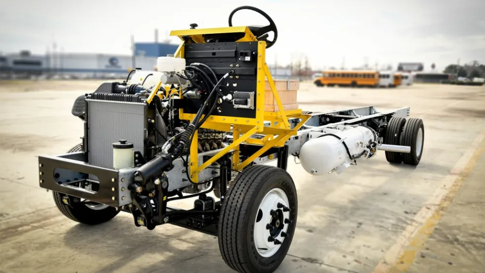 Blue Bird Propane Powered Strip Chassis for medium-duty truck