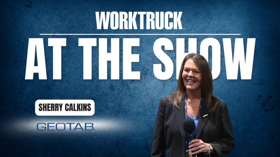 Sherry Calkins from Geotab shares insights on AI and telematics with Work Truck at NAFA, highlighting smarter data use for modern fleets.