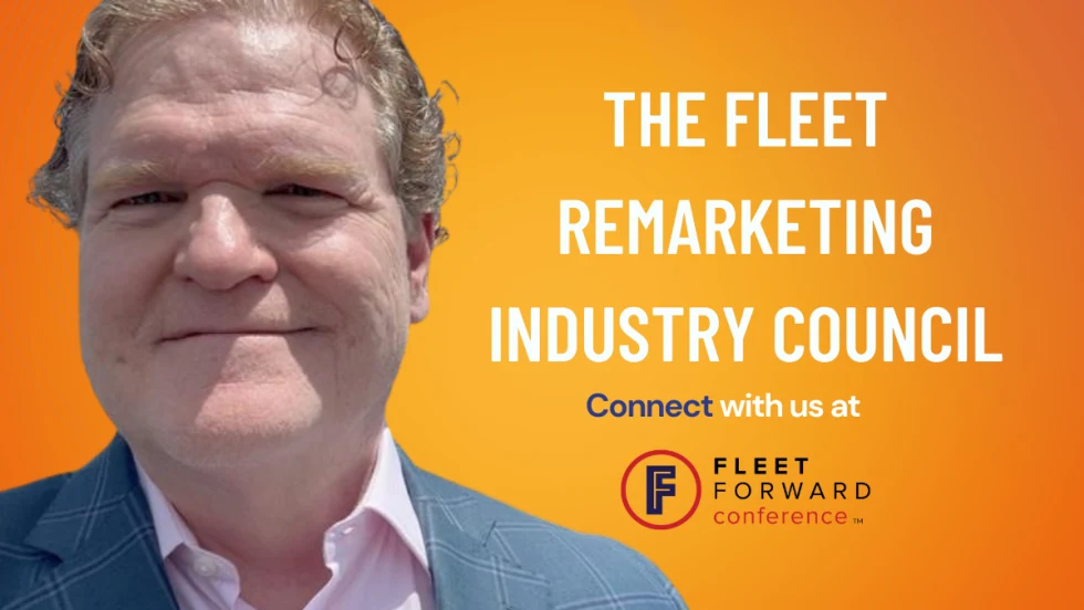 Colin Sutherland of Bobit Business Media announces the Fleet Remarketing Industry Council, inviting fleets to shape resale value at the Fleet Forward Conference.