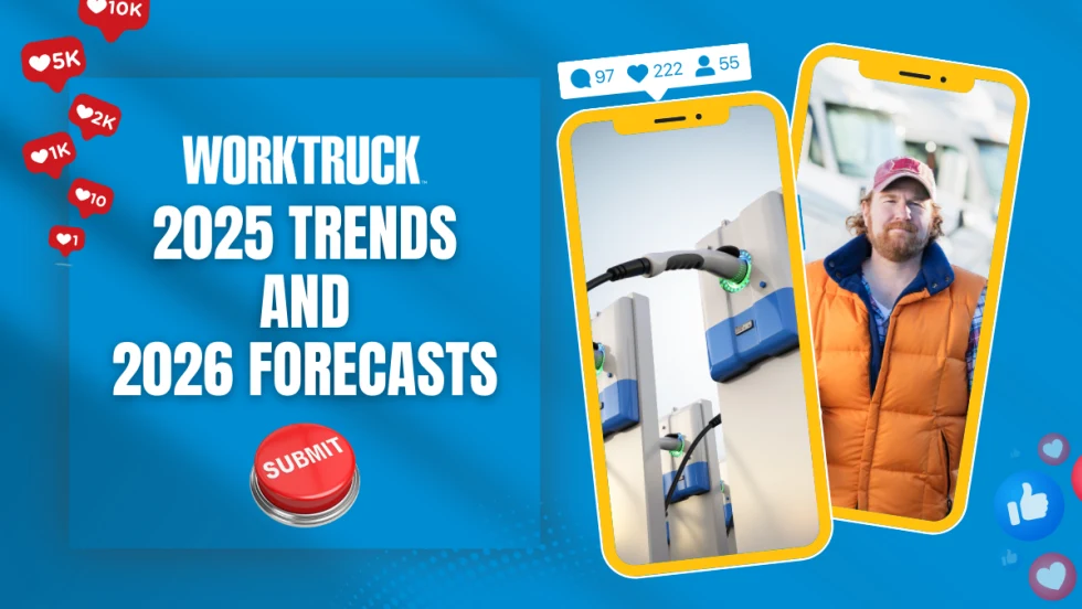 Work Truck invites fleet leaders and partners to submit 2025 trends and 2026 forecasts by Nov. 1. Share insights to shape year-end and outlook coverage.