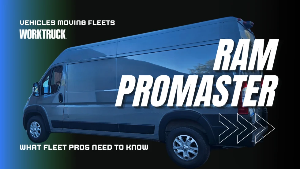 2024 Ram ProMaster 2500 cargo van tested by Work Truck for real-world fleet use, including payload trials, driver comfort, and weather performance.