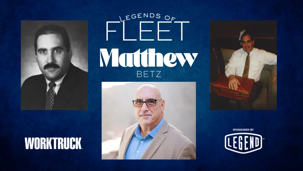 Matthew Betz, Legends of Fleet with three photos from his career, sponsored by Legend Fleet