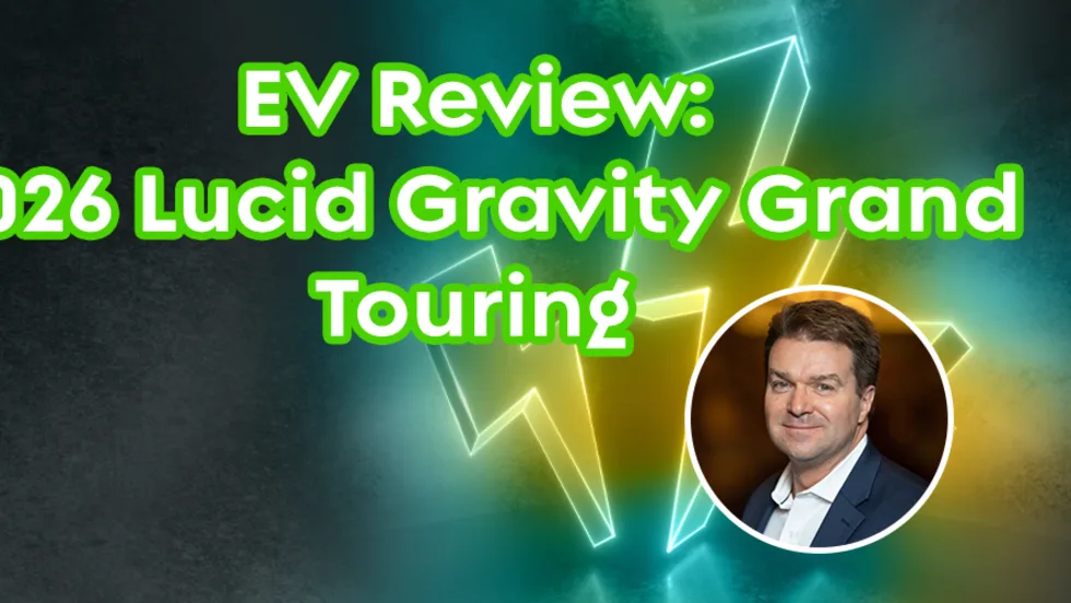 Charged Fleet editor Martin Romjue on title page for 2026 Lucid Gravity Grand Touring
