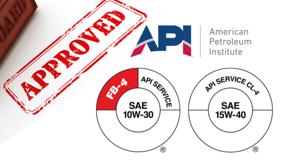 Background image of a piece of paper stamped APPROVED and inset logo for American Petroleum Institute and two oil standards.