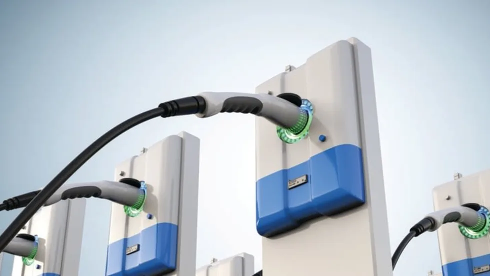 Group of electric charging stations