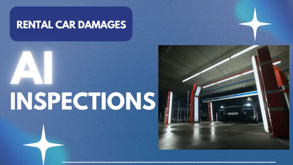 An AI-imaging tunnel instantly scans a car for damages at Wenn's location in Lithuania.