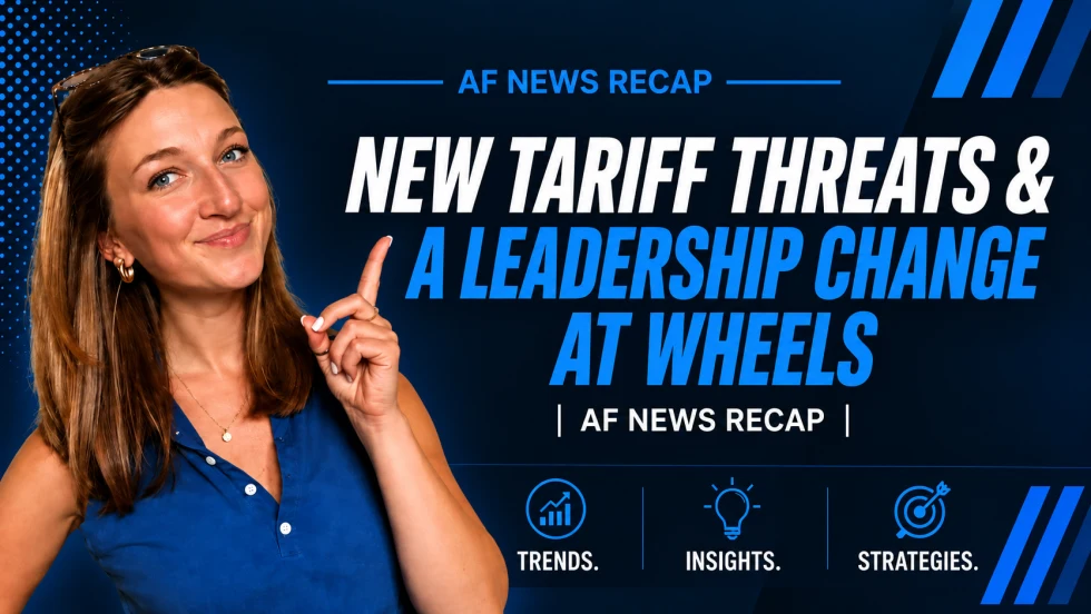 An AF news recap blue and white thumbnail