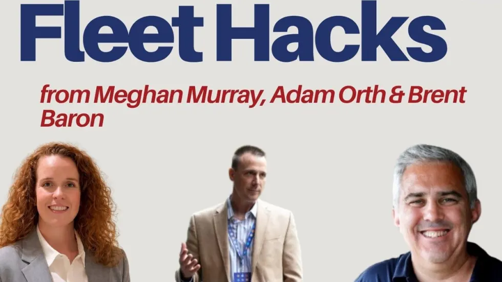 A Fleet Hacks graphic with three headshots at the bottom