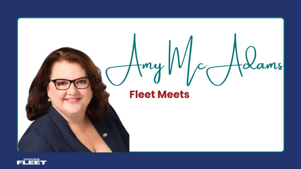 Fleet Meets graphic highilghts Amy McAdams with her headshot