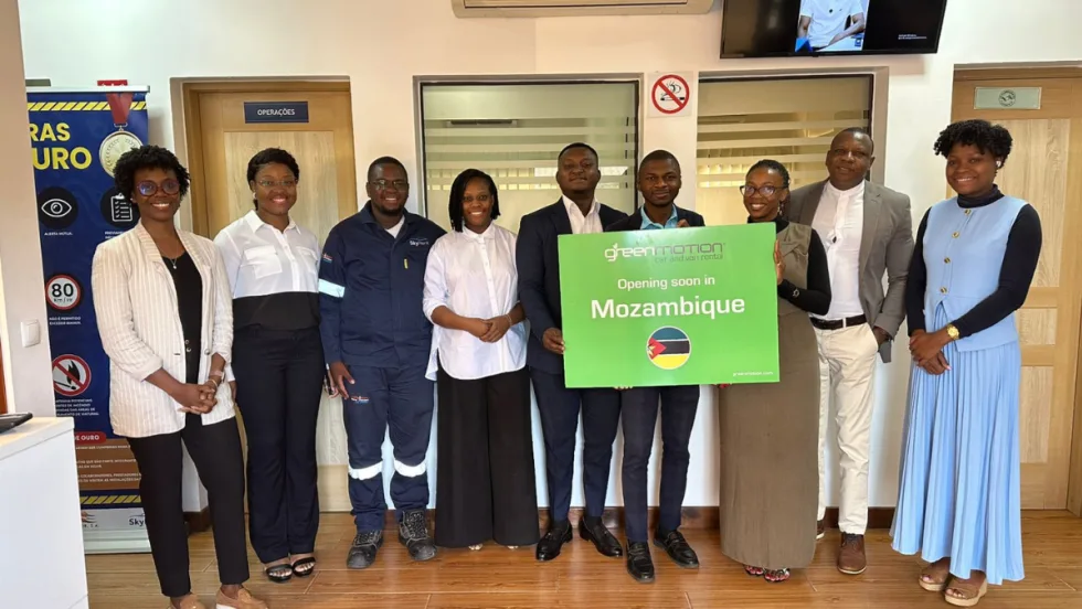 The rental car team at the Green Motion franchise office near the Maputo International Airport in Mozambique.