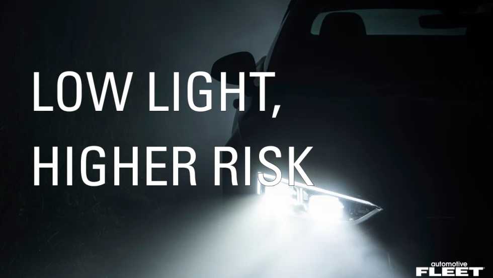 bright headlights and dark background