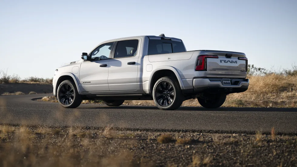 a Ram 1500 on the road