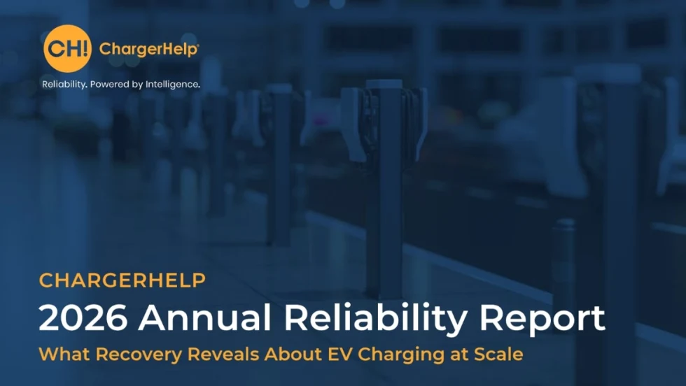 A thumbnail for the 2026 annual reliability report from ChargerHelp
