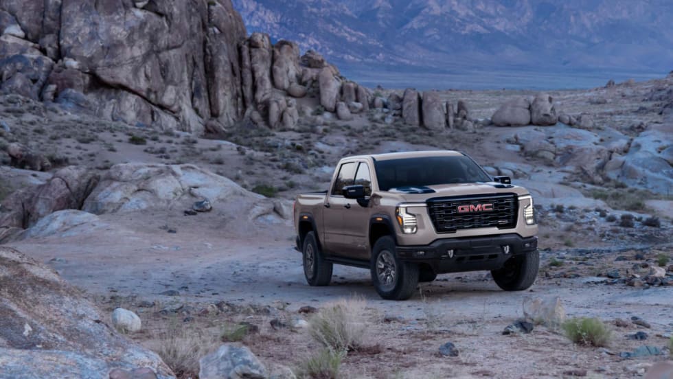 GMC Sierra in desert