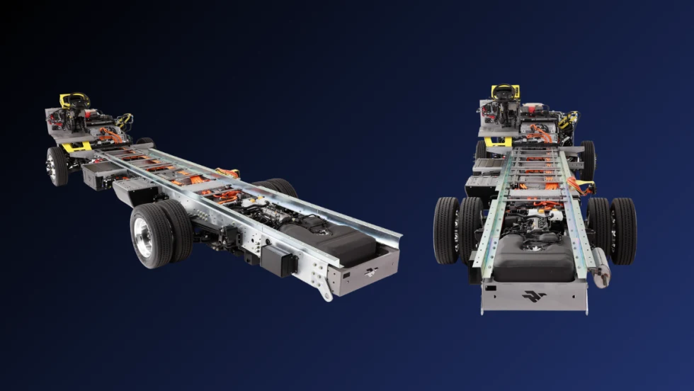 A graphic with Harbinger chassis.