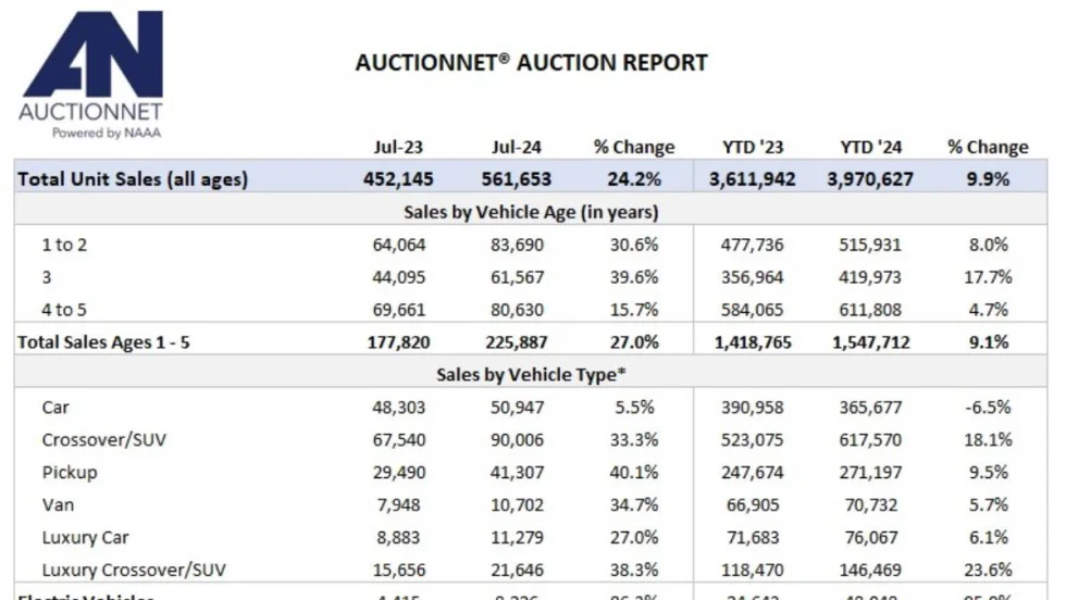 A monthly chart that shows auction sales volume.
