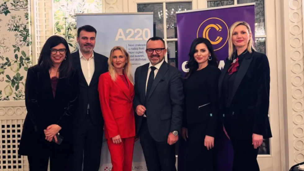 Carwiz International team at a celebration with Croatia airlines.