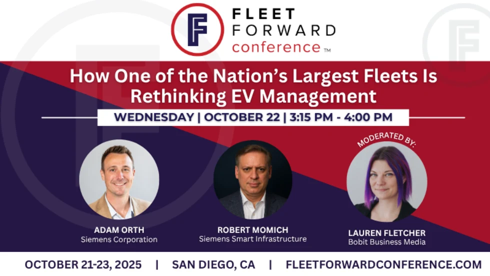 Fleet Forward Conference graphic with Lauren Fletcher 