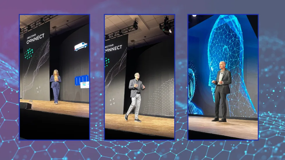 Three Geotab executives deliver keynotes at Geotab Connect 2025. 