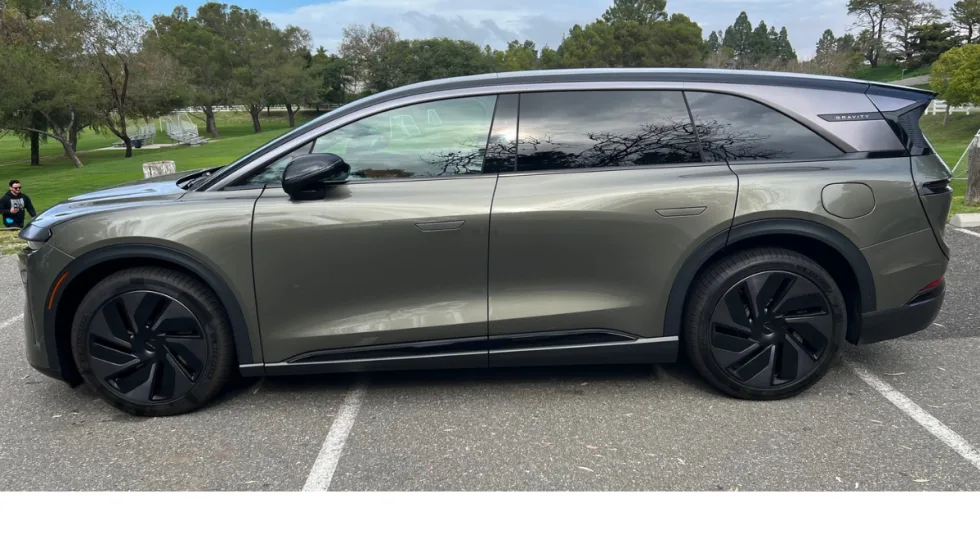 Outdoor side view of Lucid Gravity.