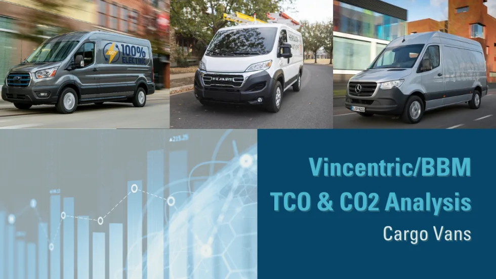 Photo array of cargo vans in a graphic.