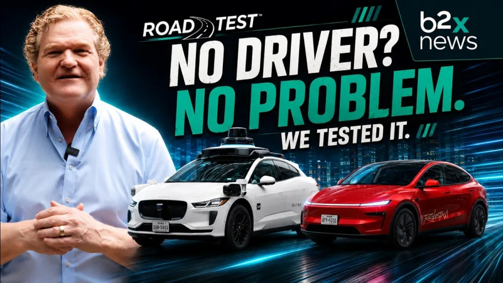 Colin Sutherlans and an uber and waymo car